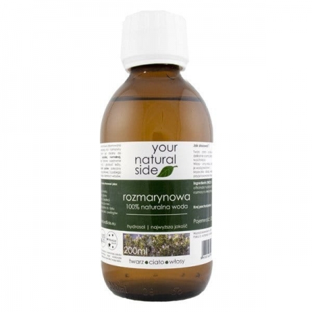 YOUR NATURAL SIDE Woda z Rozmarynu lekarskiego 200ml z nakrętką